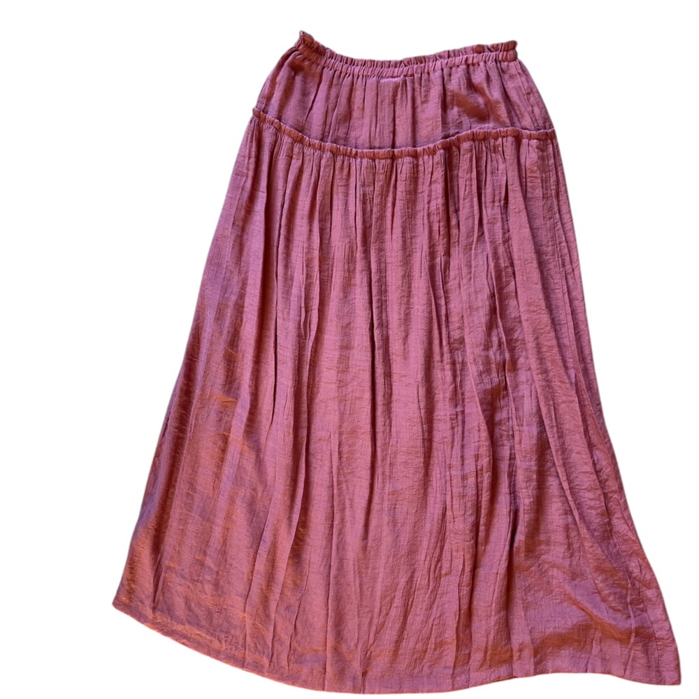 Bobeau Dark Blush Deep Rose Maxi Skirt Size M NWT - Picture 6 of 11
